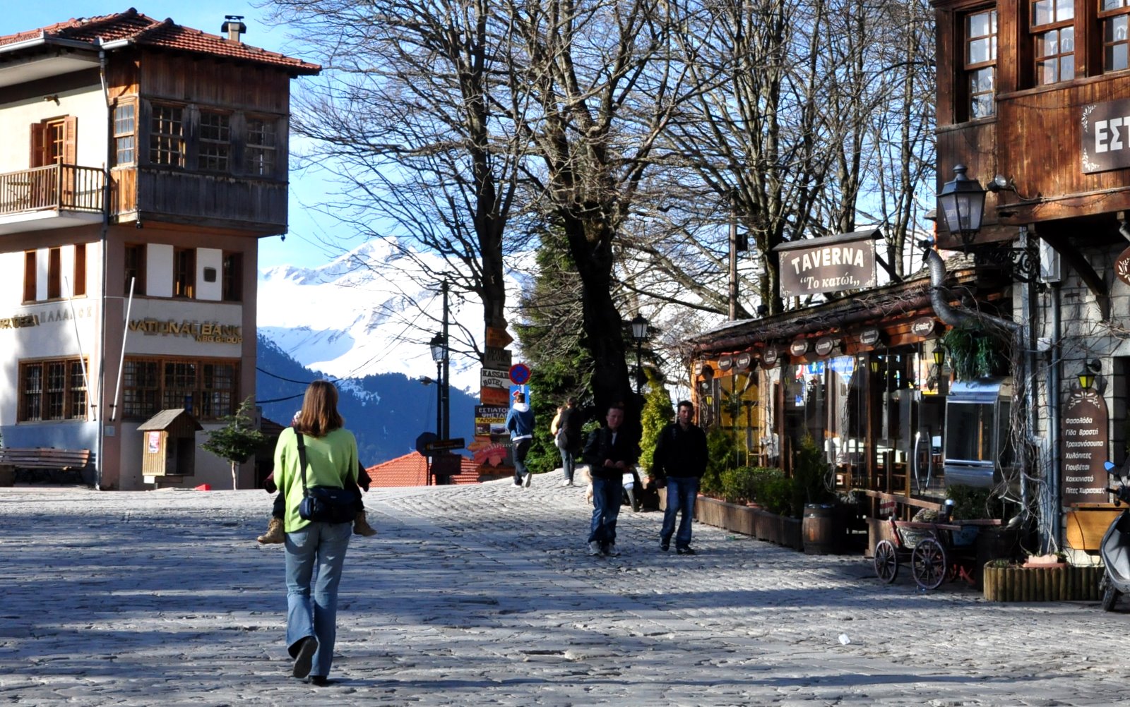 Traditionelles Steinhaus in Metsovo, Epirus, Griechenland
