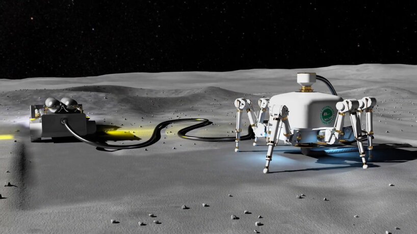 Charlotte Spinnenroboter — Weltraum-Rendering