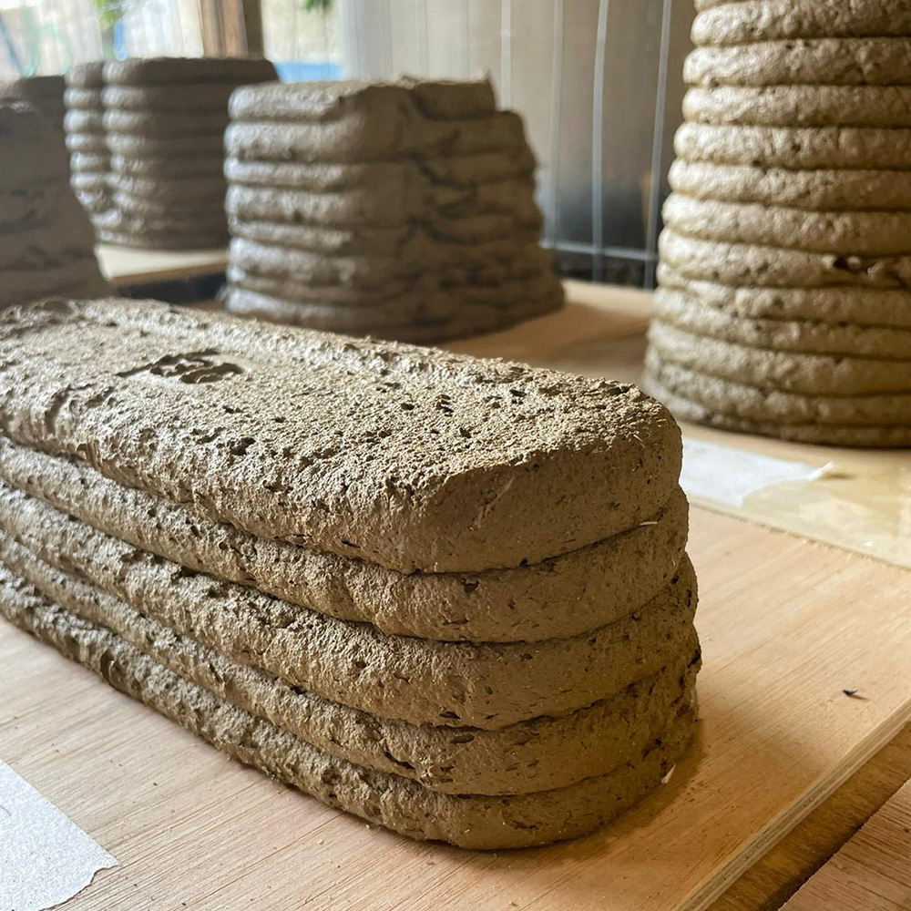 3D-gedruckte Erdprobe für Laboranalyse